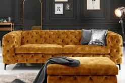 Riess-Ambiente Samt Möbel|3-Sitzer Sofa ><noscript><img width=