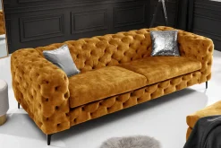Riess-Ambiente Samt Möbel|3-Sitzer Sofa ><noscript><img width=
