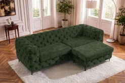 Riess-Ambiente Samt Möbel|3-Sitzer Sofa ><noscript><img width=