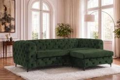 Riess-Ambiente Samt Möbel|3-Sitzer Sofa ><noscript><img width=