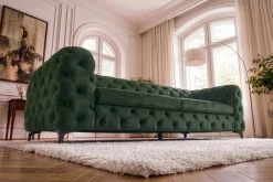 Riess-Ambiente Samt Möbel|3-Sitzer Sofa ><noscript><img width=