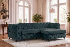 Riess-Ambiente Samt Möbel|3-Sitzer Sofa ><noscript><img width=