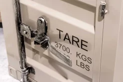 Riess-Ambiente Industrial Loft|Nachttische > Container-Schrank GLOBETROTTER 50cm greige Metall Nachttisch Beistellschrank