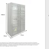 Riess-Ambiente Highboards|Industrial Loft > Container-Schrank GLOBETROTTER 140cm anthrazit Metall Aktenschrank Highboard