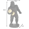 Riess-Ambiente Dekoration > Deko-Figur KING APE 30cm schwarz gold Gorilla mit Hantel handmade
