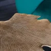 Riess-Ambiente Beistelltische|Goldene Möbel > Dekorativer Beistelltisch GINKGO LEAF 55cm gold handmade Metall