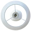 Riess-Ambiente Goldene Möbel|Retro Möbel > Dekorative Tischlampe STONES OF ZEN 45cm weiß gold mit Stoffschirm rund