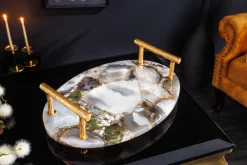 Riess-Ambiente Goldene Möbel|Etageren & Tabletts ><noscript><img width=