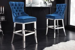 Riess-Ambiente Barhocker|Samt Möbel ><noscript><img width=