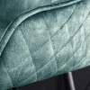 Riess-Ambiente Retro Möbel|Barhocker > Design Barhocker EUPHORIA petrol Samt schwarze Metallbeine Barstuhl mit Lehne