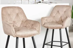 Riess-Ambiente Barhocker|Samt Möbel ><noscript><img width=