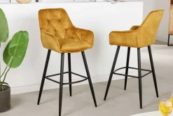 Riess-Ambiente Barhocker|Samt Möbel ><noscript><img width=