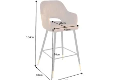 Riess-Ambiente Retro Möbel|Barhocker ><noscript><img width=