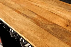 Riess-Ambiente Konsolentische|Industrial Loft > Design Bartisch EASY RIDER 230cm weiß rot schwarz Mangoholz Motorrad Upcycling