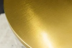 Riess-Ambiente Beistelltische|Goldene Möbel > Design Beistelltisch ABSTRACT 60cm gold Metall gebürstet Patina Handarbeit rund Säulentisch