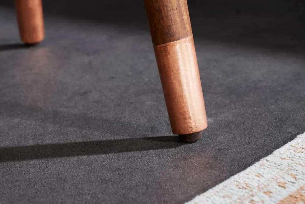 Riess-Ambiente Beistelltische|Couchtische & Truhen > Design Beistelltisch ALCAZAR 50cm antik kupfer Metall Mangoholz Handarbeit rund