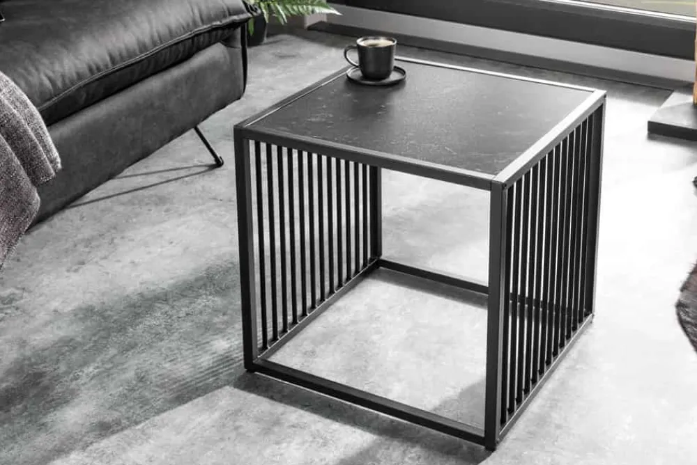 Riess-Ambiente Beistelltische|Skandinavisch > Design Beistelltisch ARCHITECTURE 40cm graphit Metall