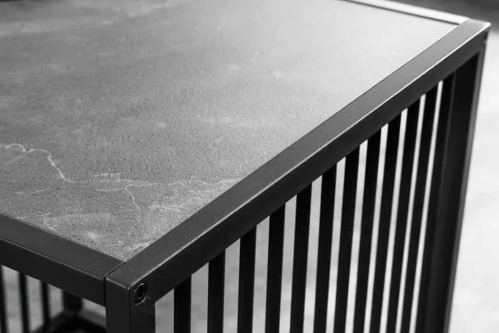 Riess-Ambiente Beistelltische|Skandinavisch > Design Beistelltisch ARCHITECTURE 40cm graphit Metall