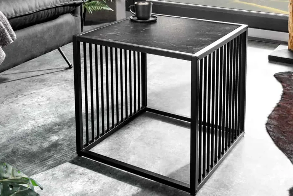 Riess-Ambiente Beistelltische|Skandinavisch > Design Beistelltisch ARCHITECTURE 40cm graphit Metall