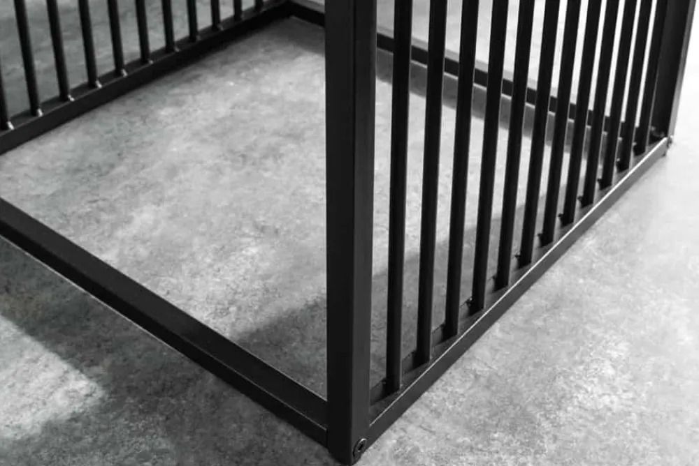 Riess-Ambiente Beistelltische|Skandinavisch > Design Beistelltisch ARCHITECTURE 40cm natur schwarz Wildeiche Metall