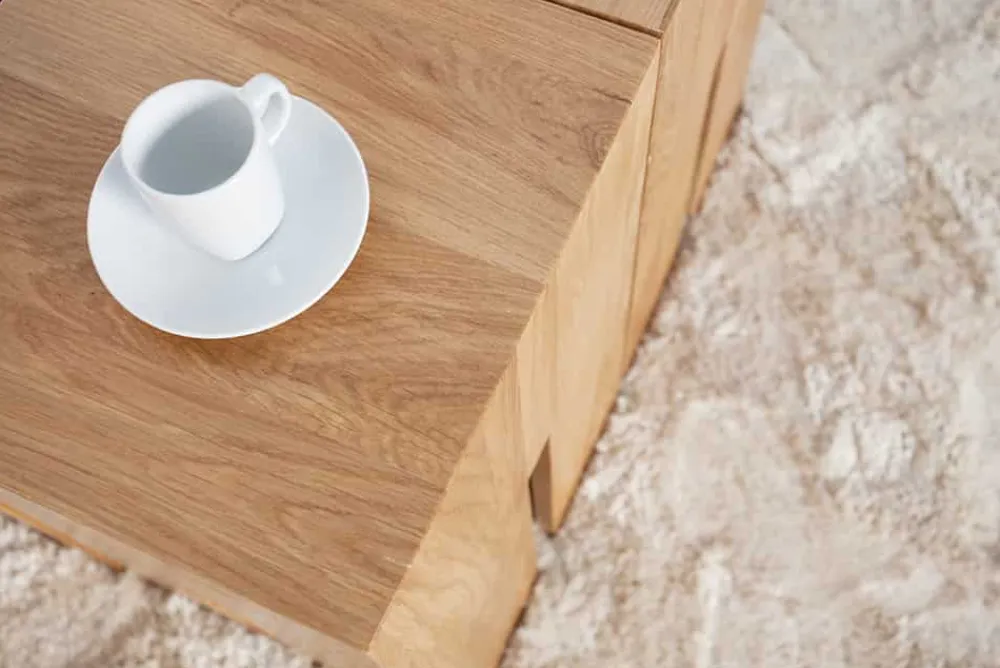 Riess-Ambiente Mehr...|Couchtische > Design Beistelltisch CASTLE 45cm natur Wildeiche Massivholz geölt Sitzhocker