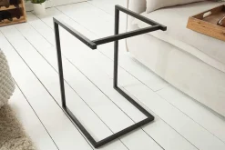 Riess-Ambiente Beistelltische|Mehr... > Design Beistelltisch CIANO 40cm Akazie Massivholz schwarz Tablett-Tisch