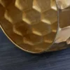Riess-Ambiente Beistelltische|Goldene Möbel > Design Beistelltisch ORGANIC ORIENT 55cm gold Metall Hammerschlag Nachttisch handmade rund