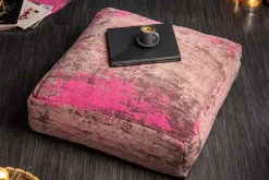 Riess-Ambiente Sitzpoufs|Heimtextilien > Design Bodenkissen XL MODERN ART 70cm rot pink abstraktes Muster Sitzpouf