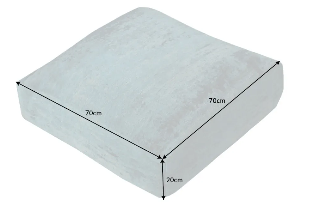 Riess-Ambiente Sitzpoufs|Heimtextilien > Design Bodenkissen XL MODERN ART 70cm türkis abstraktes Muster Sitzkissen