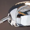 Riess-Ambiente Retro Möbel|Stehleuchten > Design Bogenlampe FIVE LIGHTS 205cm chrom Stehlampe mit schwarzem Marmorfuß