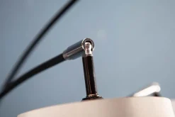 Riess-Ambiente Retro Möbel|Stehleuchten > Design Bogenlampe LEVELS 205cm weiß beige braun 5 Leinenschirme Stehlampe