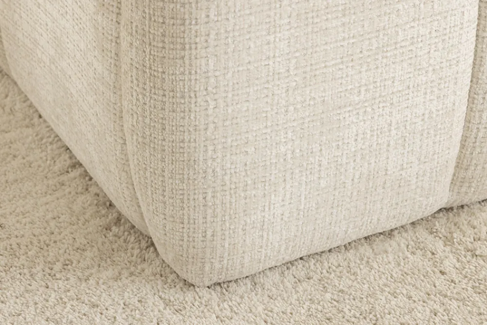 Riess-Ambiente Boxbetten > Design Boxbett ADLON 180x200cm beige Chenille Cremona mit Stauraum und Lattenrost