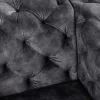 Riess-Ambiente Sessel > Design Chesterfield Sessel MODERN BAROCK 120cm dunkelgrau Samt