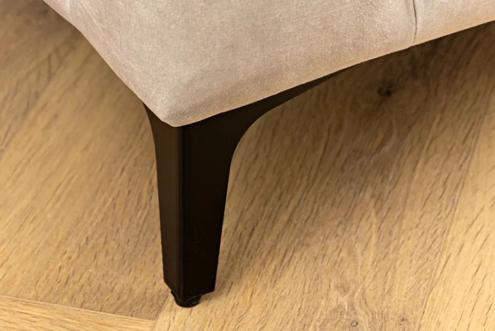 Riess-Ambiente Sessel|Samt Möbel > Design Chesterfield Sessel MODERN BAROCK 120cm champagner beige Samt Federkern