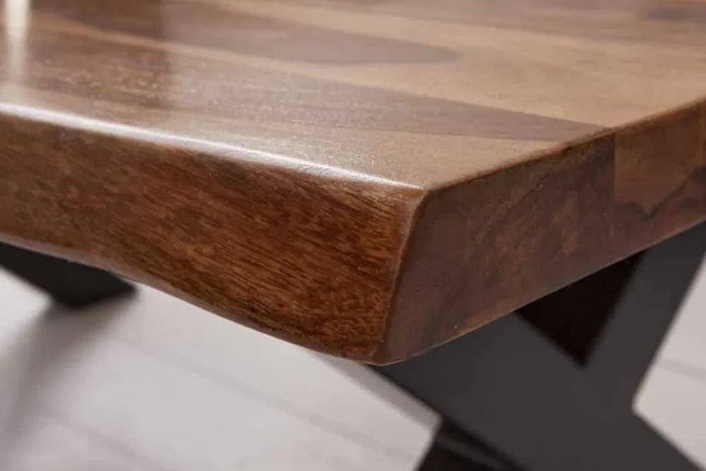 Riess-Ambiente Couchtische & Truhen|Mehr... > Design Couchtisch AMAZONAS 110cm braun Sheesham Massivholz Baumkante