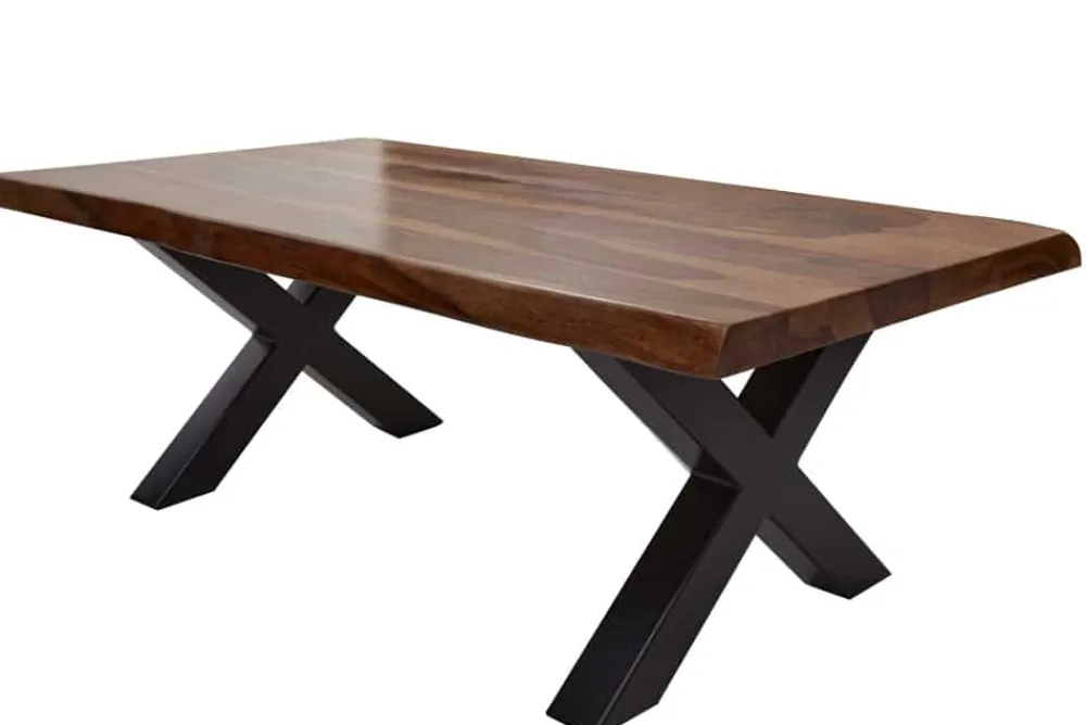Riess-Ambiente Couchtische & Truhen|Mehr... > Design Couchtisch AMAZONAS 110cm braun Sheesham Massivholz Baumkante