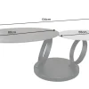 Riess-Ambiente Couchtische & Truhen > Design Couchtisch DANCING RINGS schwarz grau rund drehbar Keramik Metall