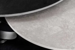 Riess-Ambiente Couchtische & Truhen > Design Couchtisch DANCING RINGS schwarz grau rund drehbar Keramik Metall