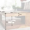 Riess-Ambiente Mehr...|Couchtische > Design Couchtisch GIANT 80cm braun Sheesham Massivholz stone finish mit Ablage