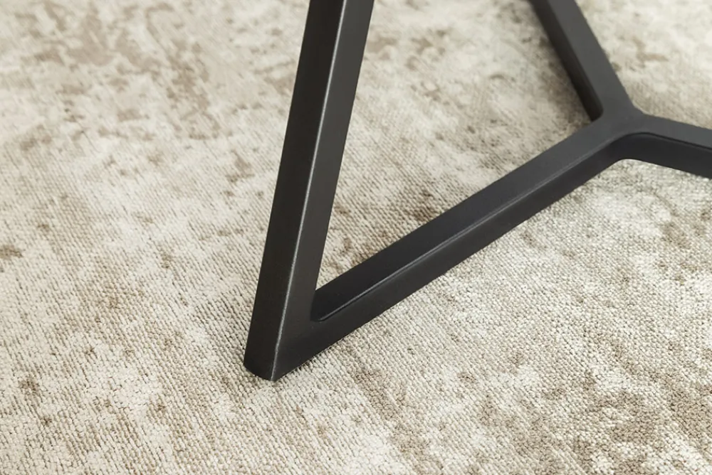 Riess-Ambiente Couchtische & Truhen > Design Couchtisch MARVELOUS 90cm schwarz gold sand Aurora Oro Keramik Metall