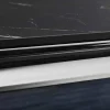 Riess-Ambiente Couchtische & Truhen > Design Couchtisch MODERN BAROCK 100cm schwarz anthrazit chrom Keramik Marmor