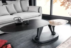 Riess-Ambiente Couchtische & Truhen > Design Couchtisch MOVEMENT schwarz rund drehbar Pandora Keramik Metallgestell