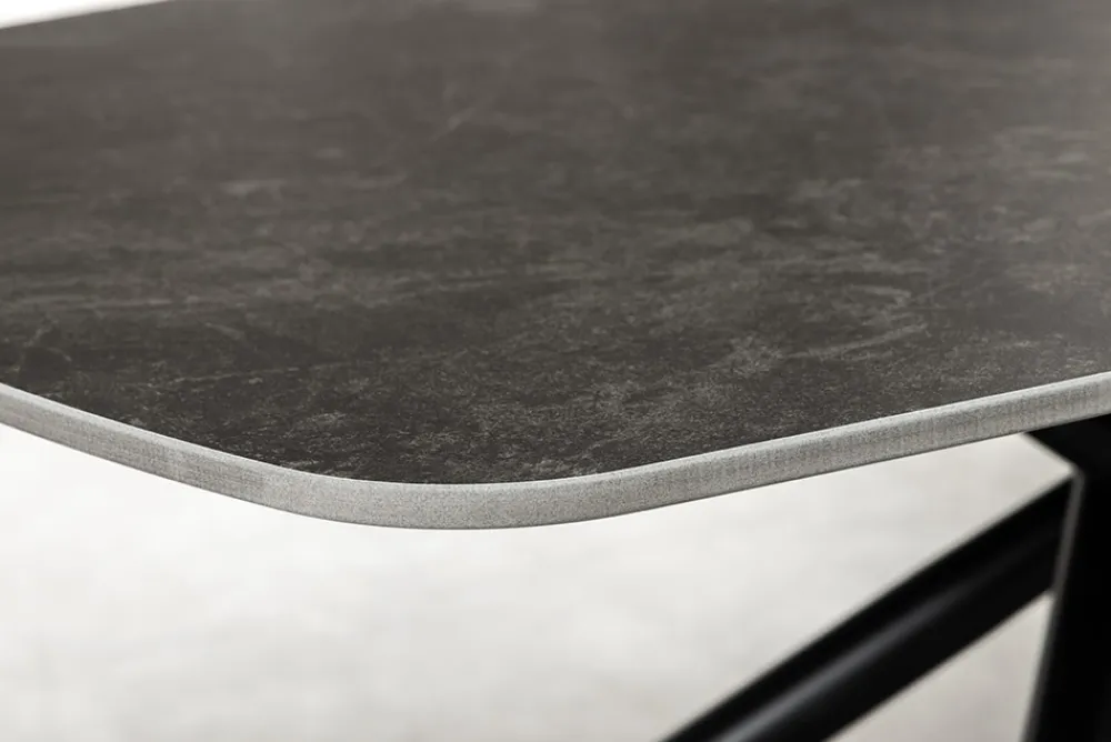 Riess-Ambiente Couchtische & Truhen > Design Couchtisch OSAKA 110cm anthrazit Keramik schwarz Metall mit Sterngestell