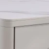 Riess-Ambiente Couchtische & Truhen > Design Couchtisch SAVOY 120cm kaschmir weiß Keramik Marmor mit Schubladen