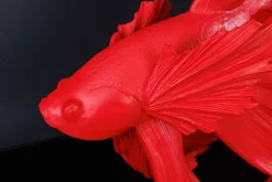 Riess-Ambiente Dekoration > Design Deko Figur Kampffisch CROWNTAIL 65cm rot Betta Fisch Skulptur