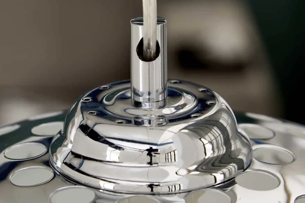 Riess-Ambiente Hängelampen|Retro Möbel > Designer Hängelampe CHROME BALL 32cm chrom Pendelleuchte Modern Design