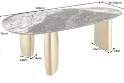 Riess-Ambiente Goldene Möbel|Esstische ><noscript><img width=