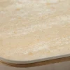 Riess-Ambiente Esstische > Design Esstisch UNIQUE 200cm natur braun Travertin Keramik Eichenholz Säulenfuß