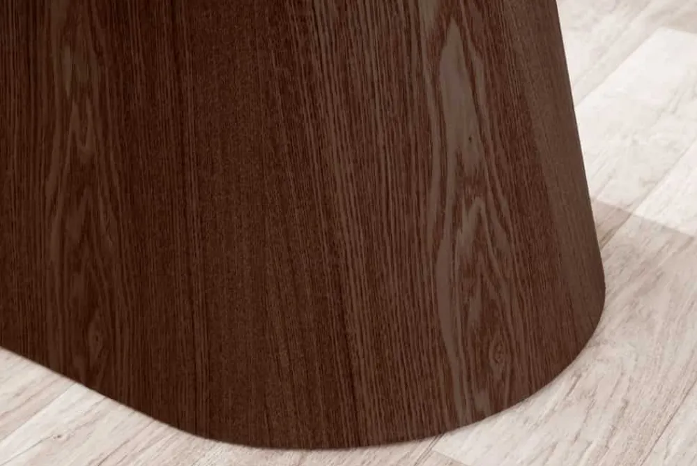 Riess-Ambiente Esstische > Design Esstisch UNIQUE 200cm weiß Walnuss Keramik Marmor Säulenfuß
