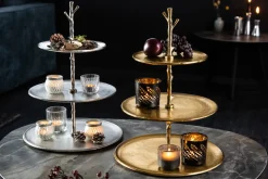 Riess-Ambiente Goldene Möbel|Etageren & Tabletts ><noscript><img width=